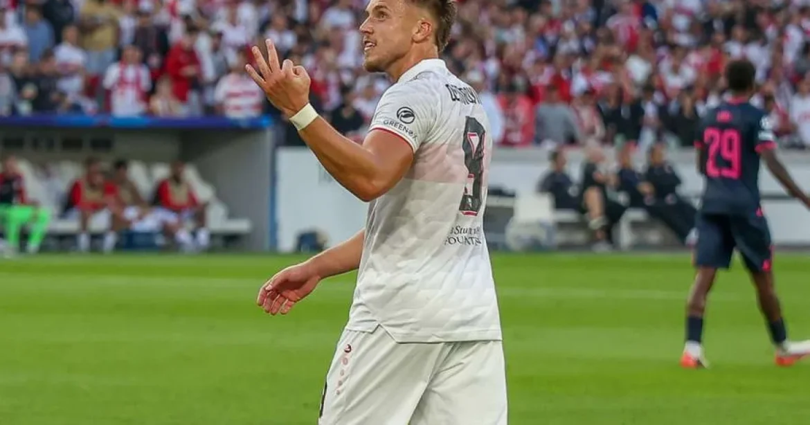 Hat-trick în 12 minute! Ermedin Demirovic intră în istoria Ligii Campionilor